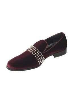 AfterMidnight 6787 Burgundy Silver Smoking Shoes